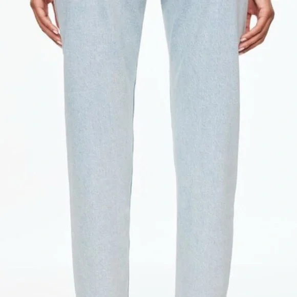 Dynamite Claudia mom Straight Leg Jeans High-Waisted Vintage inspired light blue - Picture 11 of 12